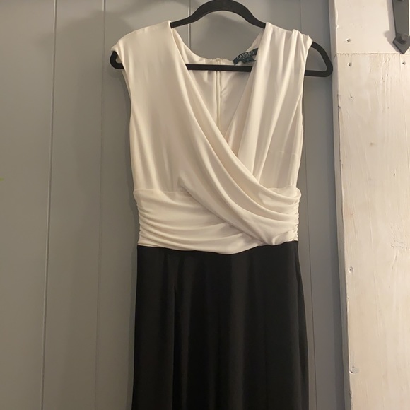 Ralph Lauren White/Black Jumpsuit - size 8 - Picture 2 of 7